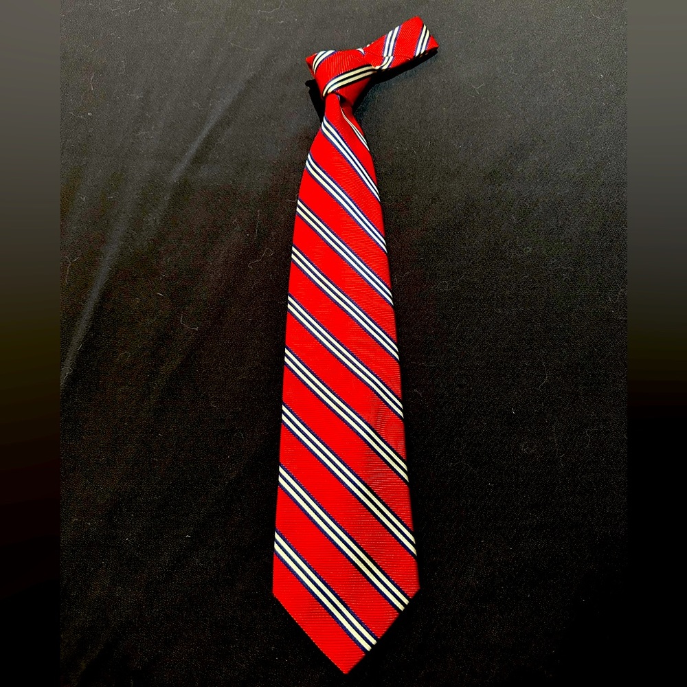 Brooks Brothers Red White and Blue Striped Neck Tie